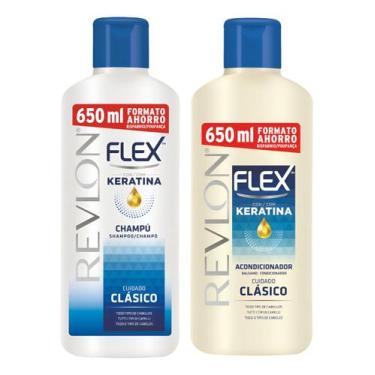 Imagem de Kit Revlon Flex Shampoo Cuidado Clássico E Condicionador Clássico 650m