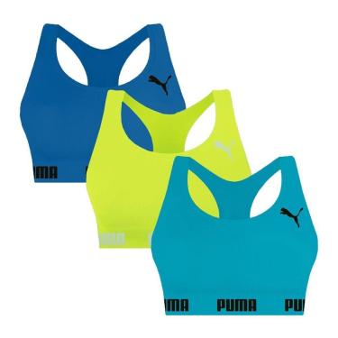 Imagem de Kit 3 Tops Puma Nadador Sem Costura Feminino
