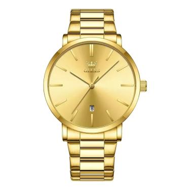 Imagem de Relógio Masculino Olevs 2896 Quartz Luxo Ouro Á Prova d Água