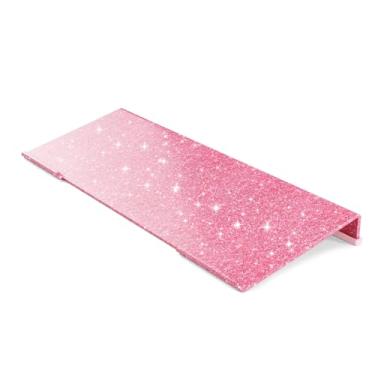 Imagem de Beego Suporte Ergonômico Para Teclado De Computador Beego - Suporte Para Teclado De Acrílico Rosa Brilhante, Suporte Inclinado Para Teclado, Bandeja Para Teclado Com Faixa Antiderrapante Rosa Para D