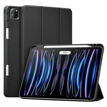 Imagem de Capa Smart Case para Ipad Air 13 (M2 M3) Preta Encaixe Apple Pencil - 