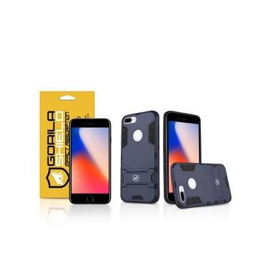 Imagem de Kit Capa case capinha Armor e Película Vidro Dupla para Iphone 8 Plus - Gorila Shield