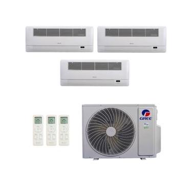 Imagem de Ar-Condicionado Multi Split Inverter R-32 Gree 24.000 (3x Evap Cassete 1 Via 12.000) Quente/Frio 220V