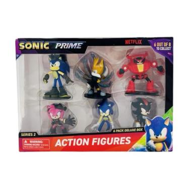 Imagem de Sonic Prime Series 2-6 Pack Deluxe Box Action 3" Figures Netflix