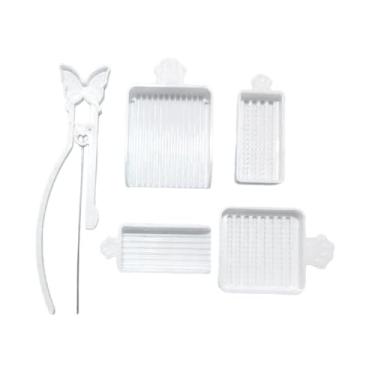 Imagem de Colaxi Kit de Bandeja Organizadora para Miçangas Fusíveis, Ferramenta de Artesanato com Miçangas de Alta Eficiência para Organizador de Fusíveis de 2,6 mm, Branco