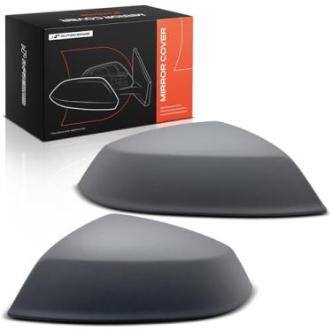 Imagem de A-Premium 2 peças de tampas de espelho retrovisor do lado do motorista e do passageiro - compatível com Audi Q5 SQ5 2018-2024 - cinza preparado, com orifício de seta, com versão Blis Hole