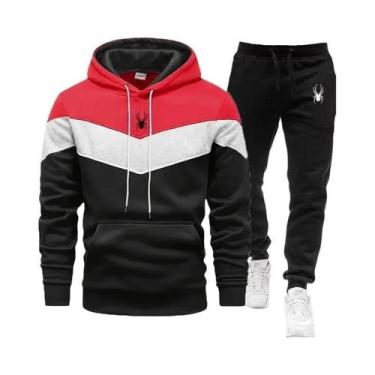 Imagem de Conjunto De Moletom Casual Masculino Tricolor De Alta Qualidade Para E