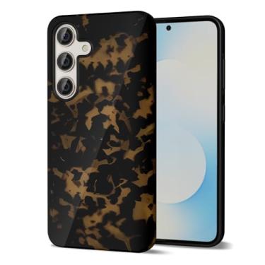 Imagem de Svanove Capa de telefone de tartaruga para Samsung Galaxy S25 FE feminina, linda capa de tartaruga para mulheres, design de estampa animal retrô de luxo moderno com estampa animal, capa de plástico