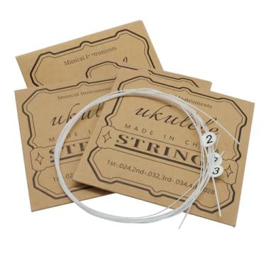 Imagem de Hordion Conjunto de 5 cordas de nylon ukulele acessório de substituição para soprano (21 polegadas) concerto (23 polegadas) Tenor (26 polegadas) Ukulele