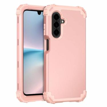 Imagem de Asuwish Capa de telefone para Samsung Galaxy A26 5G capa dura à prova de choque de silicone macio amortecedor híbrido três camadas aderência resistente acessórios de proteção resistente A 26 26A LTE