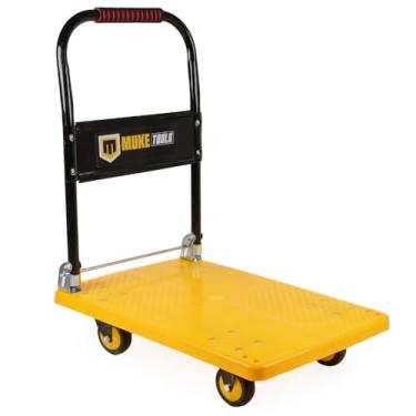 Imagem de Carrinho Plataforma Dobrável Reforçado Para Carga 150kg 4 Rodas Muke Tools