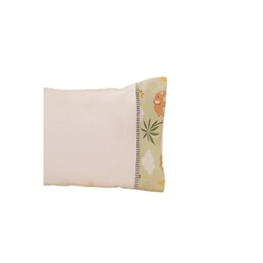 Imagem de Jogo de Lençol Berço Americano, 2 Peças, 130x70cm, 100% Algodão, Verde, Liso, Antialérgico, Contemporâneo, Lençol com Elástico e Fronha