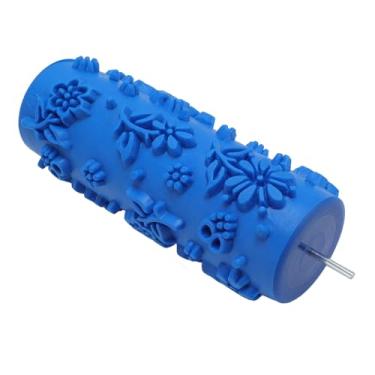 Imagem de Ymiko Rolo de Pintura Texturizado de 5 Unidades para Arte de Parede e Decoração de Móveis, Ferramenta de Rolamento Artesanal de Borracha para Projetos de Pintura de Interiores de Casa