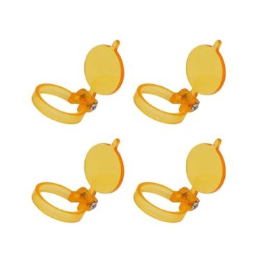 Imagem de Filtro amarelo 4PCS para loupes dentais de luz LED Useful Lab Illumination Optical Binocular Magnifier Accessories