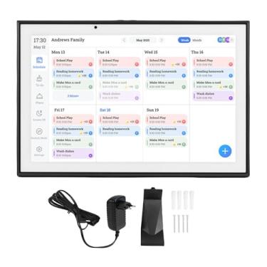 Imagem de Hyuduo Calendário Digital Inteligente de 10,1 Polegadas, Planejador Familiar Com Tela de Toque HD Com Gráfico de Tarefas e Porta-retratos, para Organização de Escritório Doméstico (Plugue UE 100‑240