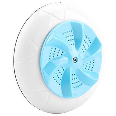 Imagem de GLOGLOW Lavadora de Roupas Mini Máquina de Lavar Ultrassônica Portátil, Azul, Capacidade de 1 Kg, Leve, Lavadora de Roupas de Viagem para Crianças, Alimentada por USB, Eletrodomésticos Com 13 Cm de