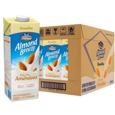 Imagem de Kit 12 Bebida de Amendoas Almond Breeze 1L Sabor Baunilha.