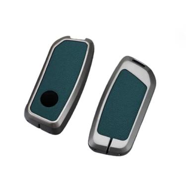 Imagem de Liga de zinco caso chave do carro capa compatível com bmw x1 u11 g70 7 série i7 x7 g07 lci ix i20 g09 xm u06 g81 m3 2023-2024 anti-risco(Single shell-green)