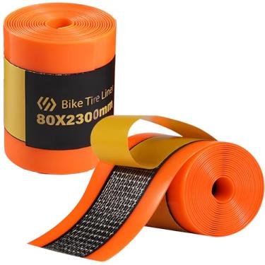 Imagem de Pacote com 2 forro de pneu de mountain bike, TPU à prova de perfuração, forro de pneu gordo, protetor de tubo interno de bicicleta autoadesivo para bicicletas elétricas de 20 x 4 26 x 4 29 x 4 MTB