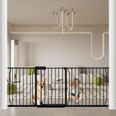 Imagem de Suporte de pressão Baby Gate Fairy Baby Extra Wide Black 182-194 cm