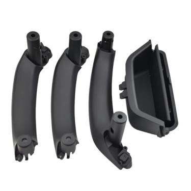 Imagem de Compatível Com BMW X3 X4 F25 F26 2010-2017 Auto Esquerda Direita Maçaneta Da Porta Interna Maçaneta Do Painel Da Porta Interna Puxar Guarnição Da Tampa 51419209213 51419209214(LHD Black 4pcs)