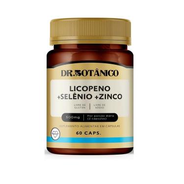 Imagem de LICOPENO + SELENIO + ZINCO 500MG 60CAPS DR. BOTANICO