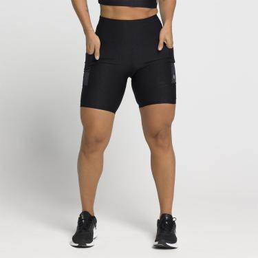 Imagem de Bermuda Flora Com Bolsos Laterais e Cintura Alta Feminina Moda Fitness Academia-Feminino