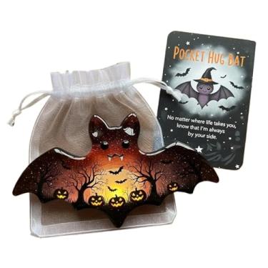 Imagem de Cartões inspiradores de Halloween - Amuleto de festival com pequenos cartões positivos - Decoração de Halloween Artigos de festa para casa apartamento crianças quarto sala de aula dormitório escola