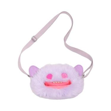 Imagem de Bolsa Transversal De Pelúcia Macia E Engraçada Para Crianças, Presente