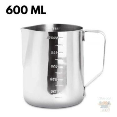 Imagem de Leiteira Pitcher Profissional 600ml em Aço Inox - Precisão para seu Café Barista
