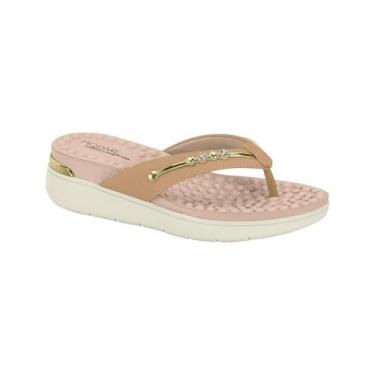 Imagem de Sandália Plataforma Ortopédico Modare Ultra Conforto, 37, Bege