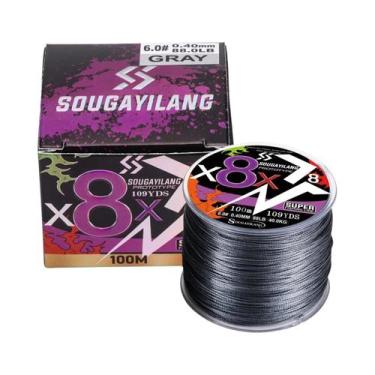 Imagem de Linha De Pesca Trançada De 8 Fios 100M 300M Sougayilang PE Multifilame