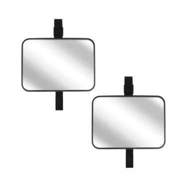 Imagem de Espelhos Para Carro De Bebê 2PCS Resistentes a Quebras Com Ângulo Larg