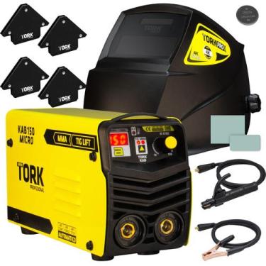 Imagem de Máquina Solda Inversora Kab150 + Máscara Esquadros 220v Tork - Super T