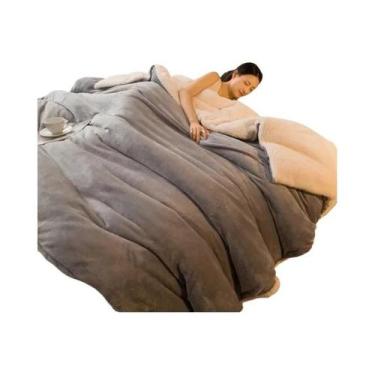 Imagem de Cobertor De Lã Dupla Face Tamanho Queen, Quente Para O Inverno, Colcha