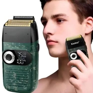 Imagem de Aparador Elétrico Masculino Portátil Display Digital Alta Eficiência E