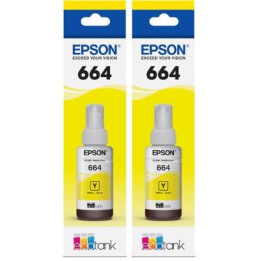 Imagem de Garrafa de tinta Epson 664 EcoTank Amarelo de Ultra-alta Capacidade x2