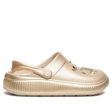Imagem de Sandália Babuche Feminina Moleca Dourado-Feminino