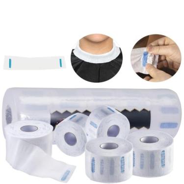 Imagem de Kit 500 Gola Higiênica Barbearia Protetor P/ Pescoço 5 Rolos - Belle N