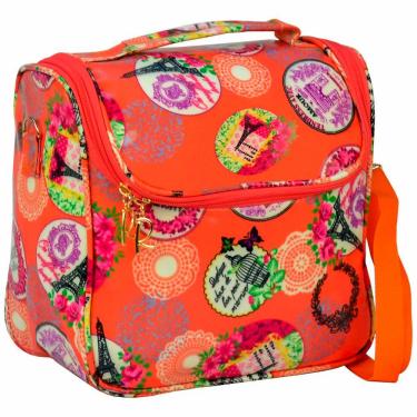 Imagem de Bolsa Feminina Necessaire Térmica Paris Laranja CBRN16945