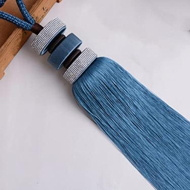 Imagem de 2 peças cortinas de bola penduradas cortina de cristal europeu borlas cortina tiebacks ataduras acessórios de cortina, 1,2 peças