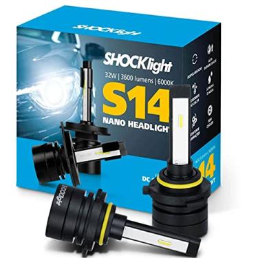Imagem de Par de Lâmpada Led do Farol HB3-HB4-Nano S14-3600 Lumens 6000K 12V 32W Shocklight - SLL-149000