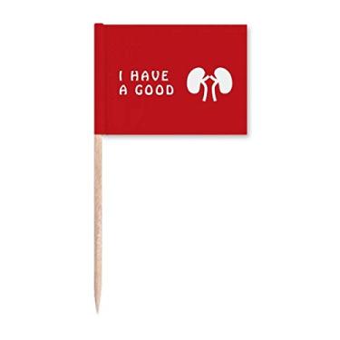 Imagem de Good Kidney Body Lucky Art Deco Presente Fashion Palito de Dentes Marcadores Decoração de Festa