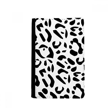 Imagem de Bolsa carteira com estampa de leopardo, animal, ilustração de grão de arte, porta-passaporte, Notecase Burse