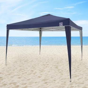 Imagem de Gazebo Articulável Azul - Poliéster E Aço - 2,6x3x3 - Belfix