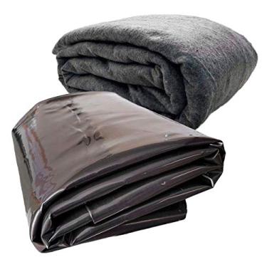 Imagem de Kit Lona Geomembrana Pead 0,3mm 5 x 3 + Geotextil Bidim 15mts²