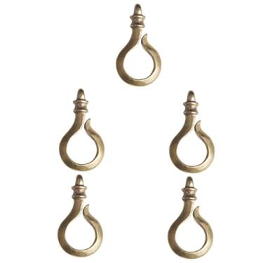 Imagem de VILLCASE 5 Unidades Gancho de chaveiro decoração minimalista gancho para chaves decoração vintage porta-chaves chaveiros criativos gancho para chaveiro delicado pingente decorações decorar