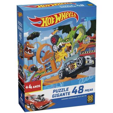 Imagem de Puzzle Gigante 48 peças Hot Wheels