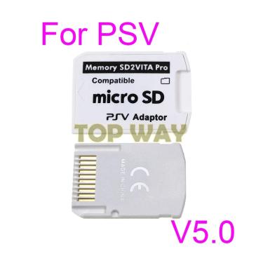 Imagem de 1pc versão 5.0 sd2vita para ps vita cartão de memória tf para psvita jogo card1000/2000 psv