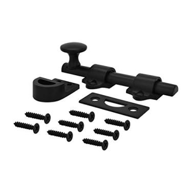 Imagem de Parafuso de superfície para porta holandesa de latão sólido resistente Nuk3y 10 cm preto